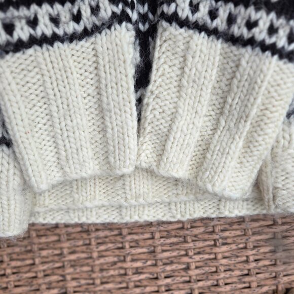 J. CREW Handknit Wool Alpaca Nordic Fair Isle Chunky Knit Sweater - Picture 10 of 10